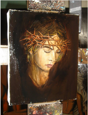 FAITH絵画制作途中